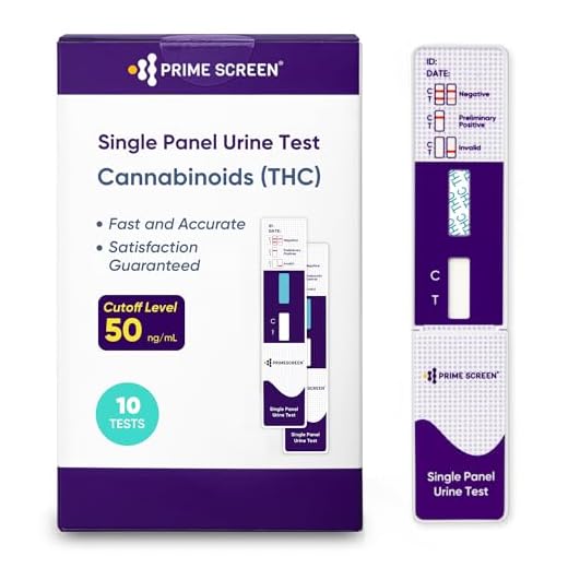 Prime Screen THC Marijuana Drug Test Kit - Medically Approved Urine Drug Screening Test - Detects Any Form of THC Cannabis - WDTH-114-10-Pack