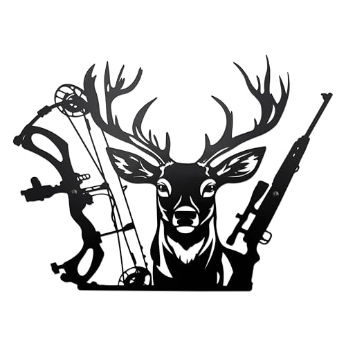 Deer Hunting Metal Wall Decor - Rustic Cabin Decor Deer,