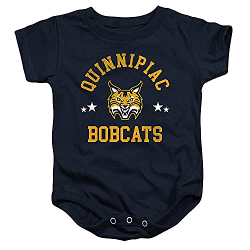 Quinnipiac University Official Bobcats Unisex Infant Snap Suit for Baby,Navy, 12 Months