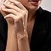 Gjinxi Hand Chain Bracelet for Women, Dainty Finger Ring Bracelet Hand Chain, Adjustable Diamond Cubic Zirconia Beaded Slave Bracelets, Silver Fashion Nail Bracelets Stack Simple Jewelry Gifts(Gold)