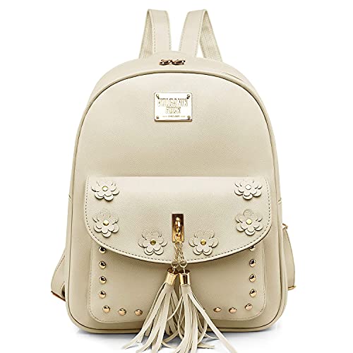 Image of floki Fashion Girls 3-PCS Fashion Cute Mini Leather Backpack sling & pouch set for Women