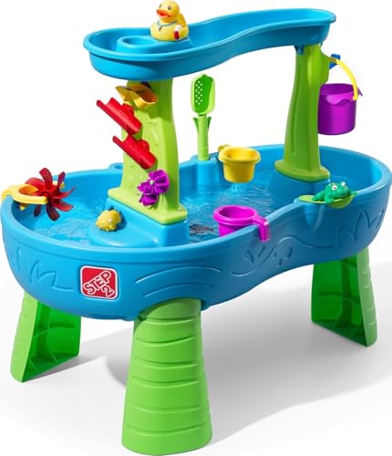 Step2 Rain Showers Splash Pond Toddler Water Table, Outdoor Kids Water Sensory Table, Ages...