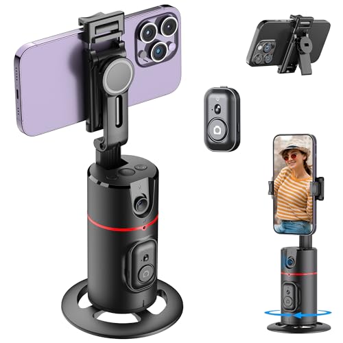 Image of WeCool 360 Rotational Ai Powered Auto Face Tracking Tripod with Remote,Palm Gesture Control for Vlog,Streaming & Video Recording