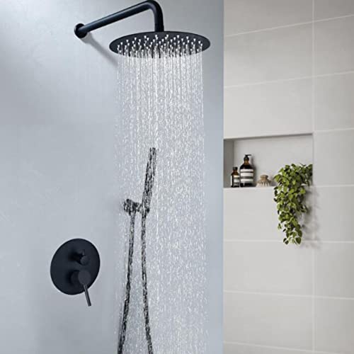 Douche avec douche tuyau multifonction rétractable et mitigeur LWX