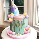 Ice Cream Cake Topper Candy Cake Toppers Candyland Cake Topper with Ice Cream for Sweet Theme Birthday Baby Shower Bridal Shower Party Supplies