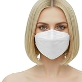 kela 20 Stck. FFP2 Atemschutzmaske weiß mit 2 Gratis Ohrenschoner | Made in Germany | Klimaneutrale Atemschutzmaske mit verbesserter Atemfähigkeit | weiß
