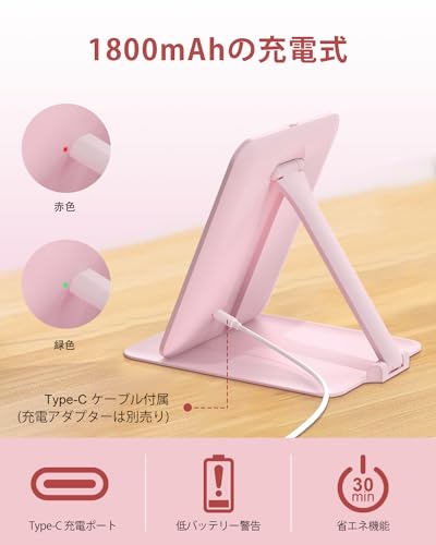 Gospire Gospire 化粧鏡 折立鏡ミラーメイク 卓上 ライト付き 女優ミラー led化粧鏡 の商品画像 5