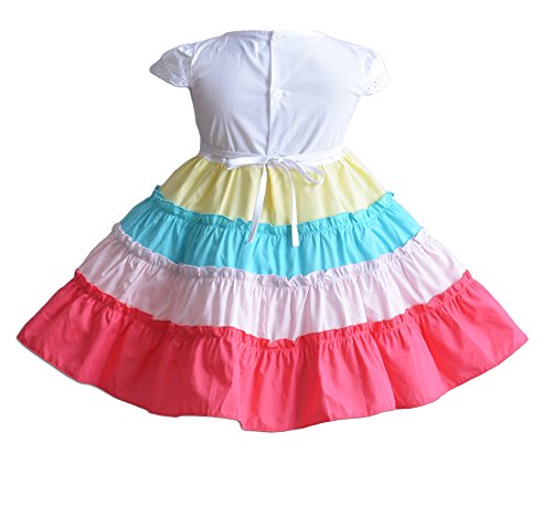 Robe de soirée bébé Cinda couture en coton de qualité supérieure à cerceau