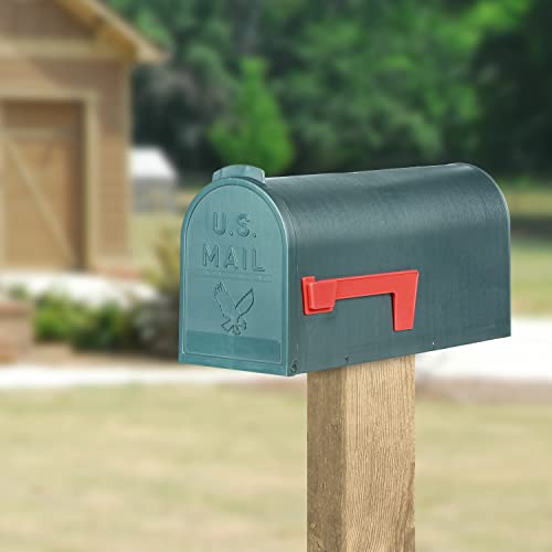 Flambeau T-R4505Gr Standard Classic Mailbox, Rural Style, #1, Green #TOP6
