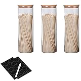 【Wieder verwendbar】Die vorratsdosen können wiederverwendet werden und halten bei richtiger pflege ewig. Sie können in der spülmaschine gereinigt werden und eignen sich sogar für die mikrowelle!