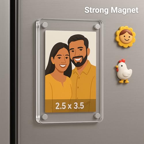 tinydabba Magnetic Acrylic Photo Frame | Double-Sided Polaroid Display Set of 1  by tinydabba - 4