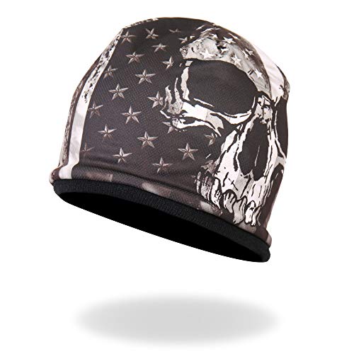 Bonnet sublimé avec motif tête de mort Hot Leathers KHC1033 en taille unique