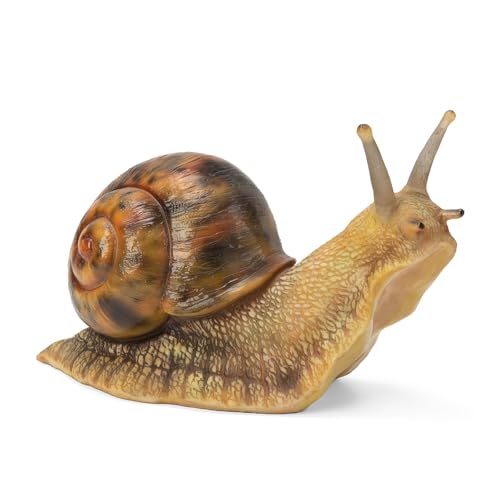 SUYNYBHF Garden Snail Sculpture, Reptile Resin Sculpture, Suitable for Outdoor Courtyard Pond Garden Lawn Decor Landscape, is the for Garden Enthusiasts (7 inches)