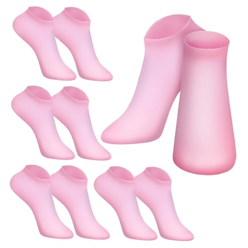 SOESFOUFU Women's Ankle Socks Soft Silicone Moisturizing Socks for Dry Cracked Feet Spa Foot Care