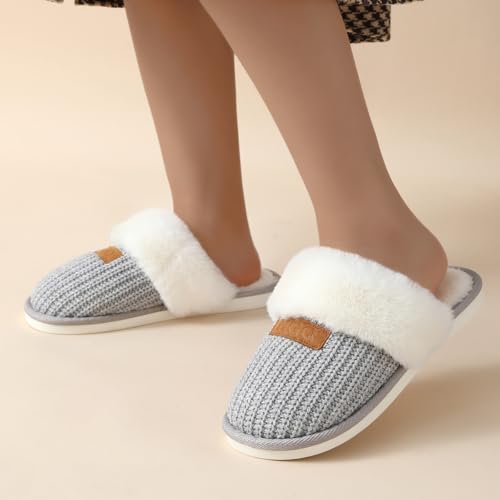 Image of DRUNKEN Slippers For Women Winter Sandals Casual Flats Home Footwear Man Girls Sliders Flip Flops Chappals Ladies Clogs Sleeper Slides Stylish Ortho Soft