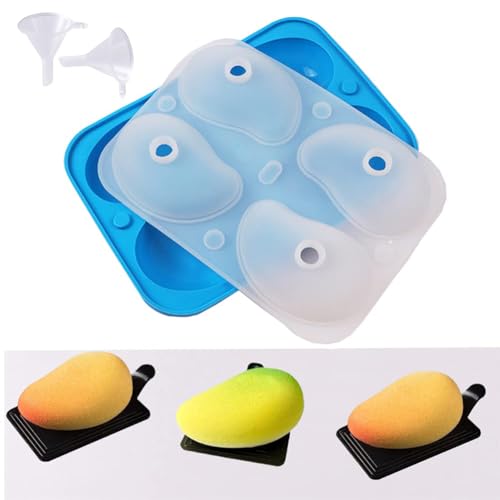 Molde de silicón 3D para hornear forma mango miniatura 1