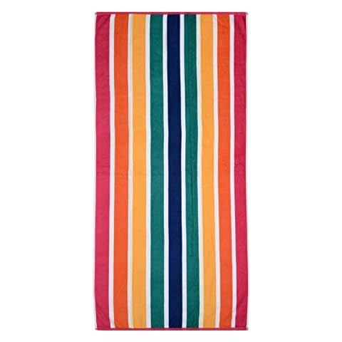 Adore Summer Rainbow Stripe Beach Towels Cover