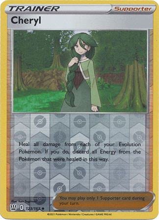 Cheryl - 123/163 - Uncommon - Reverse Holo - Sword & Shield - Battle Styles
