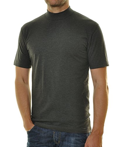 Preisvergleich Produktbild Ragman Herren Stehkragenshirt Kurzarm M, Anthrazit-019