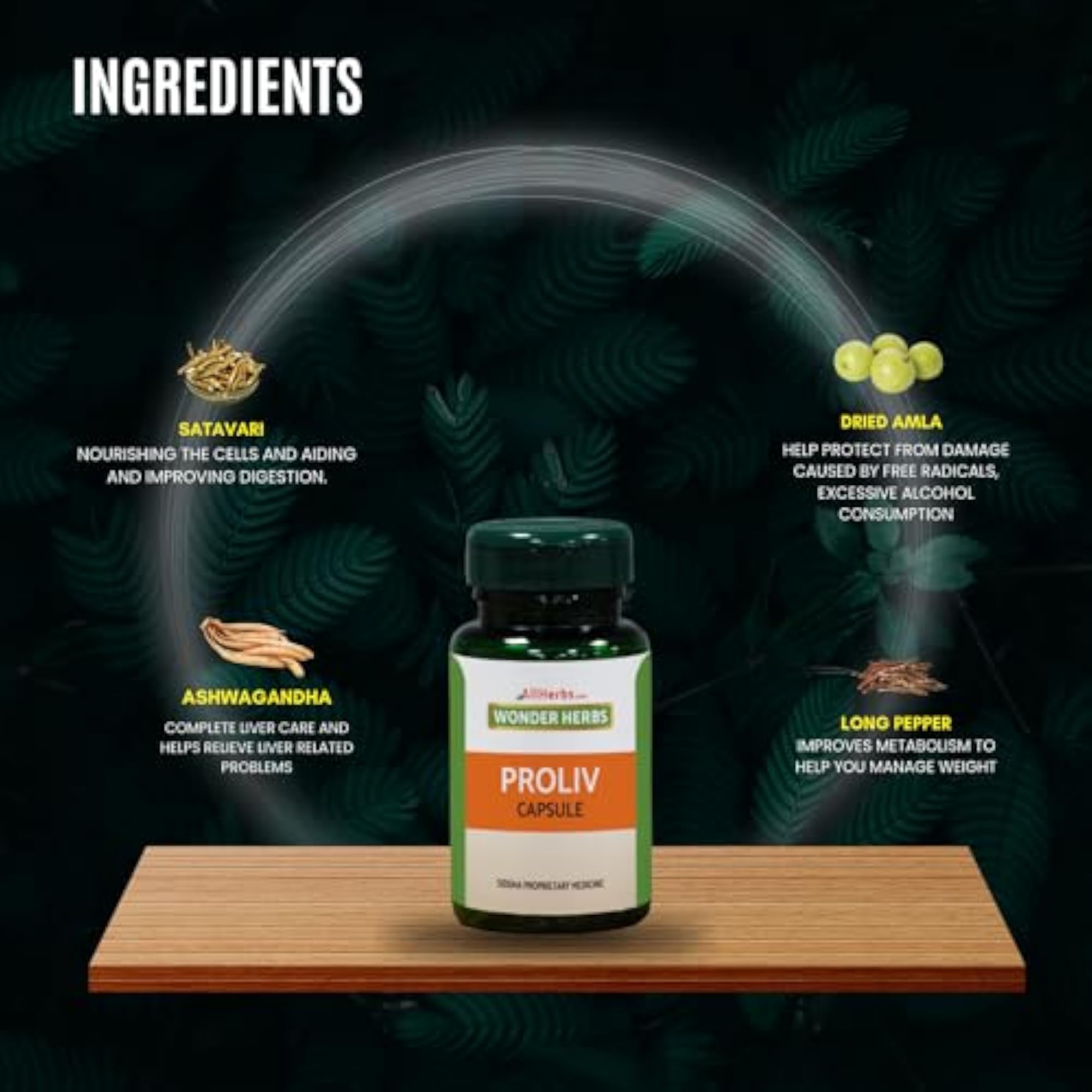 Allherbs Proliv Capsules, 60 Capsules