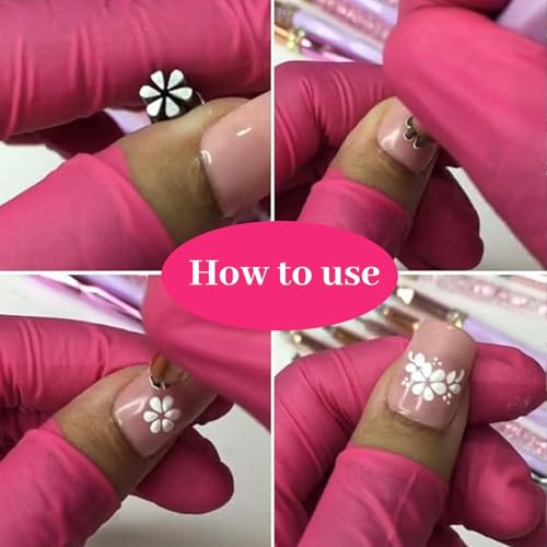 Ensemble de stylo d'impression d'ongle et outils de point de clignotant de soin
