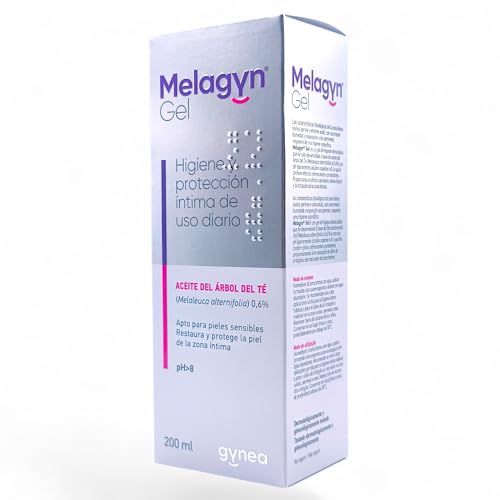 Gynea Melagyn Gel Íntimo Calmante 200ml - Con Aceite de Árbol de Té - Para la Higiene y Protección Íntima Diaria