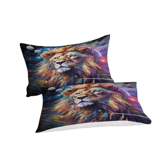 Funda nórdica de león 3D microfibra suave juego de cama infantil double 200x200 con fundas de almohada 6