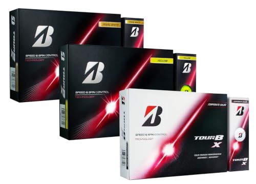 BRIDGESTONE(ブリヂストン)ゴルフボール TOUR B X 2026年モデル 12球入 3ダース パールホワイト イエロー コーポレート