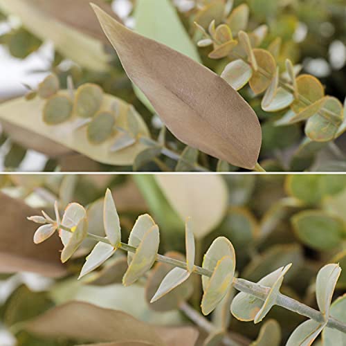 Wreath Welcome Sign For Front Door - 26” Fall Decor For Home Eucalyptus With Hangers Artificial Plants Porch Decor Autumn Wall Outside Thanksgiving #TOP1