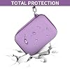 PAIYULE Travel Case Compatible with RG353V/ RG353VS/ R36S Retro Handheld Game Console, Handheld Emulator Storage Holder Organizer, Android Game Console Carrying Bag (Box Only) (Purple)