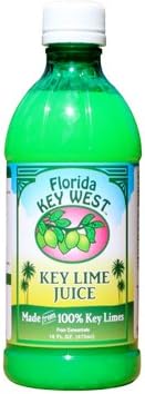 100% Authentic Key Lime Juice - 16 oz Bottle