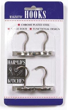 Harold's Kitchen 1-1/4 in. L Silver Magnetic Hooks