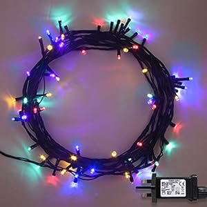 ANSIO® Christmas Lights 100 LED 10m/32ft Christmas Tree Lights for Indoor & Outdoor Multicoloured Decorations Fairy…