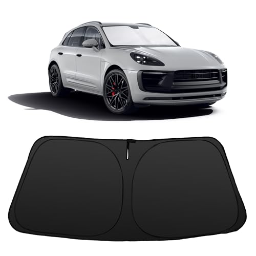 Image of Windshield Sun Shade for 2014-2026 Porsche | Foldable, Full covered for windshield, Block UV Rays, Heat Reduction, Easy to install, Keeps Car Cooler