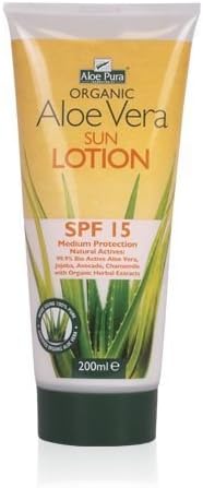 Aloe PuraAloe Vera Sun Lotion Spf 15 200ml (Pack of 3)