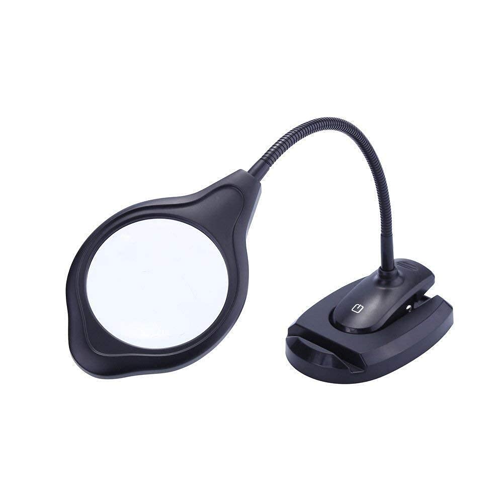 Szkło powiększające Przenośna lupa na biurko z dwoma obiektywami Zestaw głośnomówiący Lampa powiększająca od 2 do 4 razy Lampa LED Lampa LED Szkło powiększające zasilane przez USB do czytania dla osób