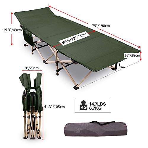Campingliege REDCAMP Feldbett für den Outdoor-Einsatz