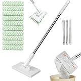 Einweg Staubmopp mit 10 wiederverwendbaren Mikrofasertüchern,Ohne...
