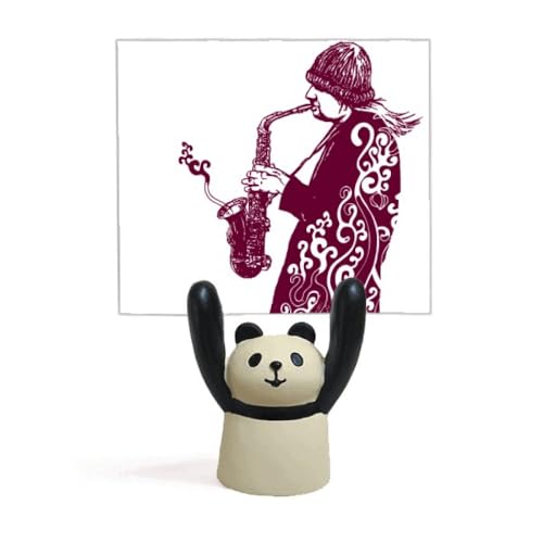 サックス・ジャズストリート文化 付箋棚キャラクターパンダ棚飾り
