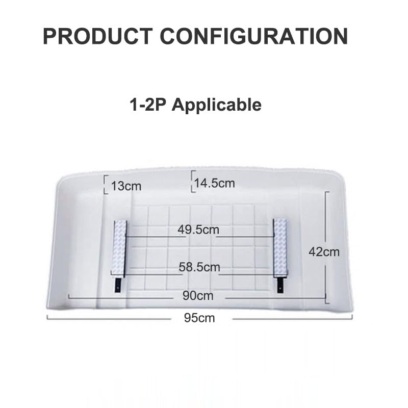 Housse de protection climatiseur extérieur étanche avec auvent pour pompe à chaleur - 2
