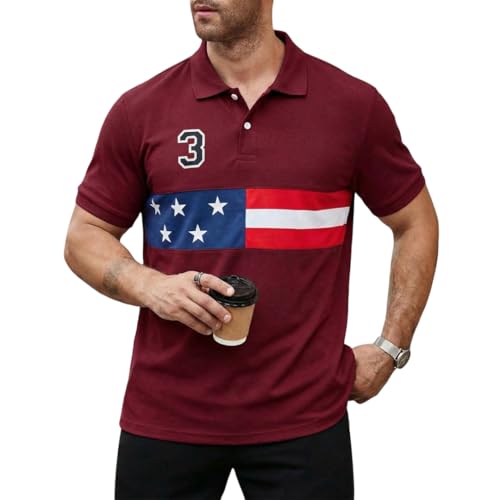 Image of Men's Polyster Stretchable Polo T-Shirts Half Sleeves Regular Fit T-Shirt for Everyday Wear