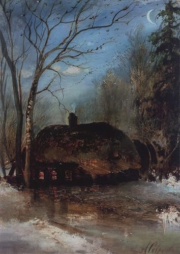 Cuadro Paesaggio primaverile Aleksey Savrasov para salón luminoso de 60x90cm