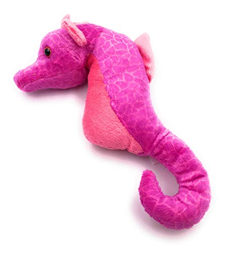 Onwomania Plüschtier Kuscheltier Stoff Tier Seepferdchen pink Hippocampus 23 cm