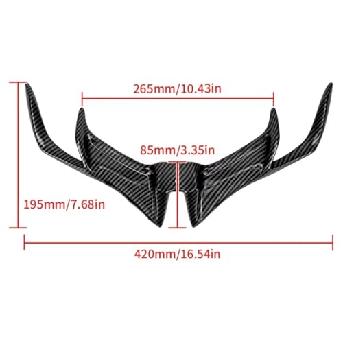 Aile aérodynamique de moto compatible avec Yamaha becquet de carénage modifié - 4