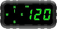 Vista 1 de Kingneed Velocímetro HUD Odómetro Brújula Pantalla Head Up Display GPS Visualización Digital Fuentes Grandes Universal para Todos los Coches
