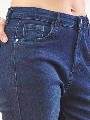 Image of Lyra Women's Mid-Rise Slimfit Ankle Length Jeans|Stretchable Fabric for Comfort|Trendy & Stylish Denim