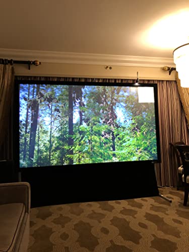Image of Elite Screens Sable Frame StarBright 9, 156-inch Diag. 2.40:1 Cinemascope, 4K /8K Ultra HD Ceiling Ambient Light Rejecting (CLR /ALR) Fixed Frame Projector Screen Movie Home Theater, ER156C-SB9