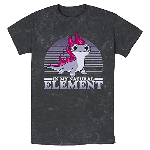 Disney Element Flames T-Shirt Homme Imprimé Graphique Original