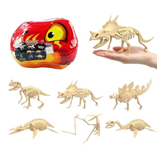 Esqueleto juguetón de dinosaurio para niños y juego de animales interactivo