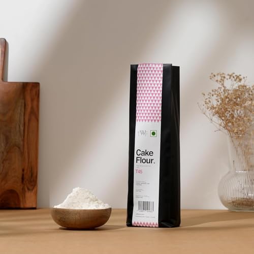 Image of TWF Cake Flour T45 (1kg) & Baking Powder (200g) Combo Pack | Premium Unbleached Flour & Aluminium-Free Double-Acting Leavening Agent | Perfect for Light, Fluffy Cakes, Muffins, Breads, Pastries & Indian Snacks.